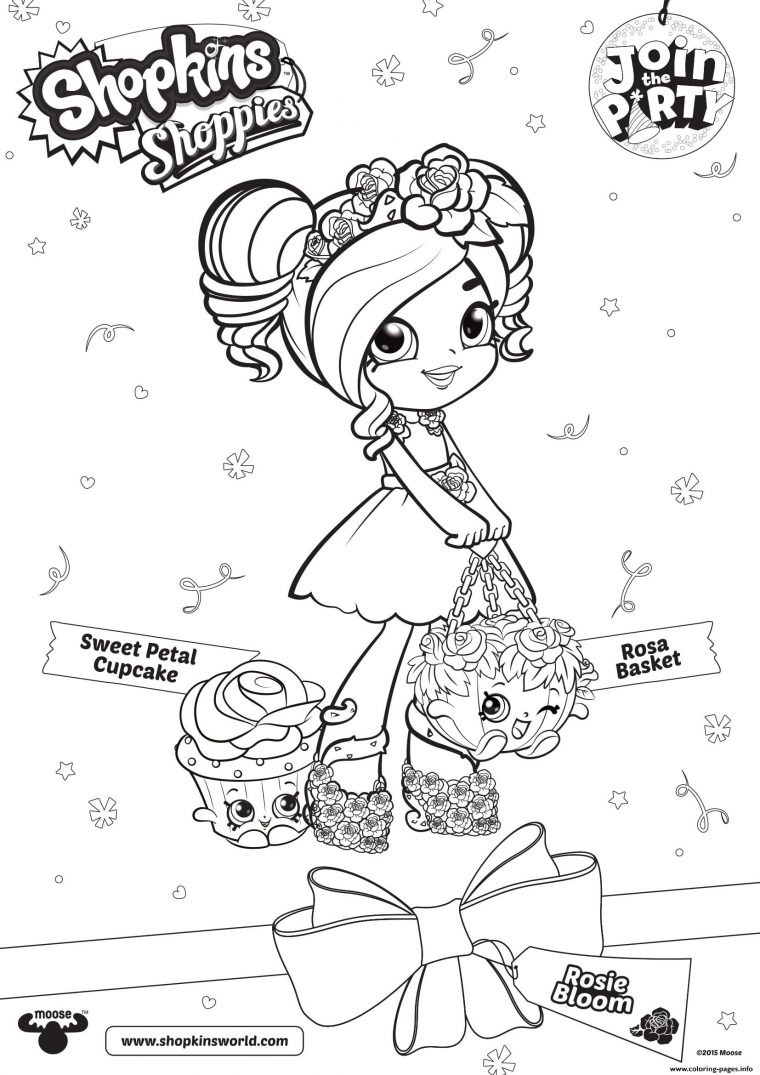 Shopkins Shoppies Sweet Petal Cupcake Rosie Bloom 1 concernant Coloriage Cupcake A Imprimer