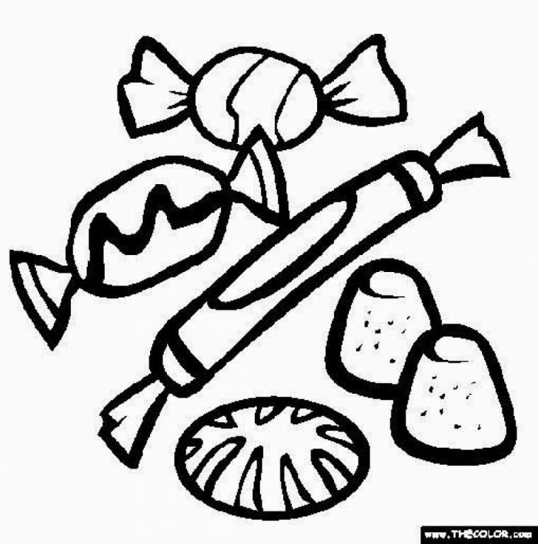 free candy coloring pages
