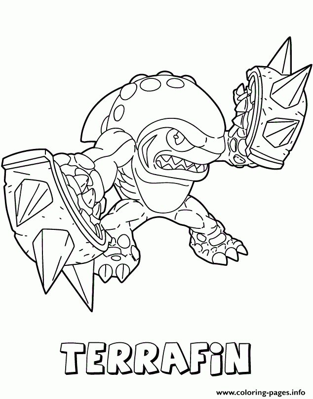 Skylanders Giants Earth Series2 Terrafin Coloring Pages avec Coloriage Skylanders À Imprimer Skylanders Giants Earth Series2 Terrafin Coloring Pages avec Coloriage Skylanders À Imprimer