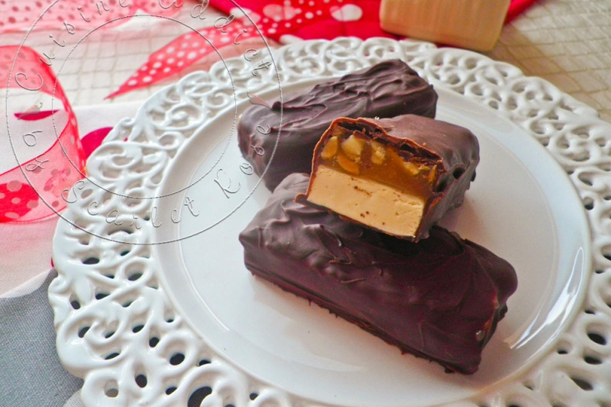 Snickers Maison - Recette De Confiserie pour Recette Chamallow Maison