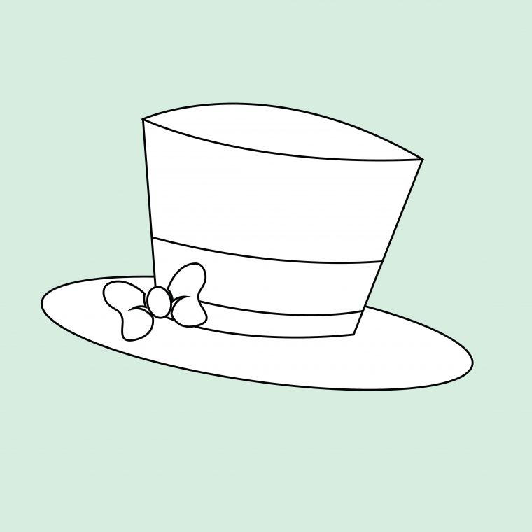 snow hat coloring page