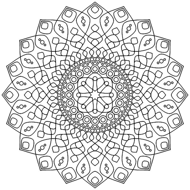 Soothing And Calming Mandala – Simple Mandalas – 100% tout 100 Greatest Mandala Coloring Book: