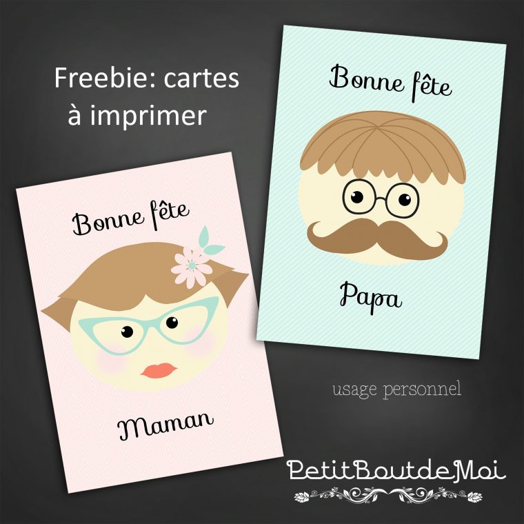 Souhaitez Une Bonne Fête Maman Et Papa . – Petit Bout 2 Moi avec Bonne F?Te Papa ? Imprimer