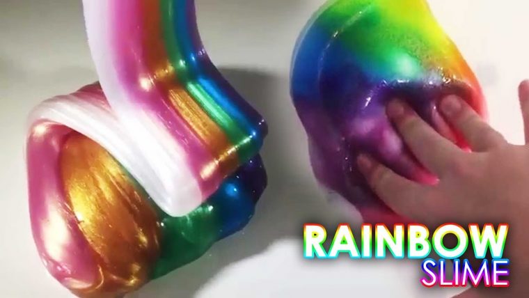 Spam Slime, Rainbow Slime Metalik Terbaik – concernant Videos De Slime