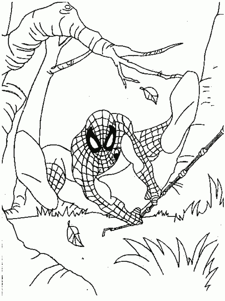 Spiderman Coloring Pages | Coloringpagesabc concernant Coloriage De Spiderman