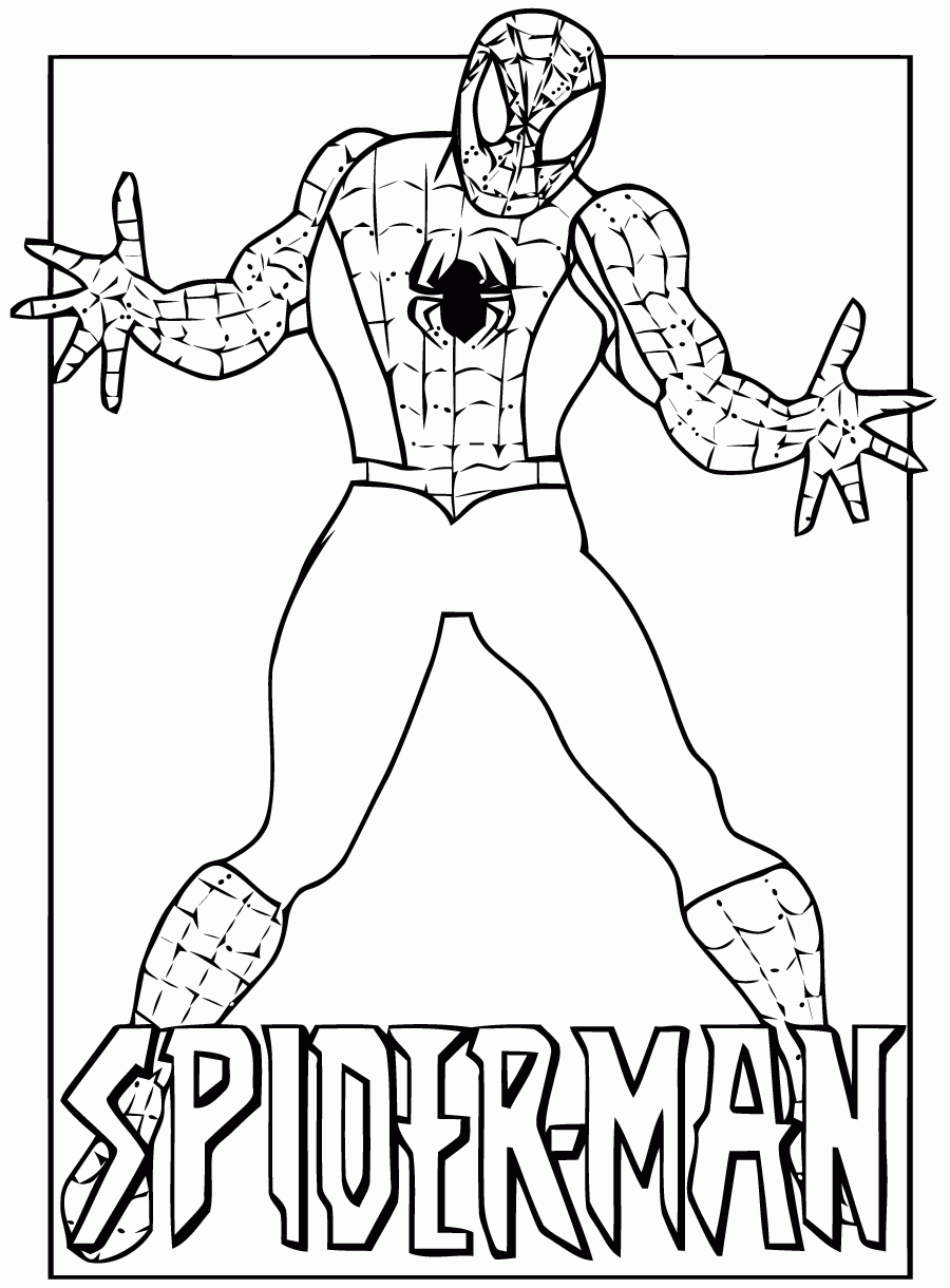 Spiderman To Print - Spiderman Kids Coloring Pages avec Coloriage Gratuit Hourra Heros