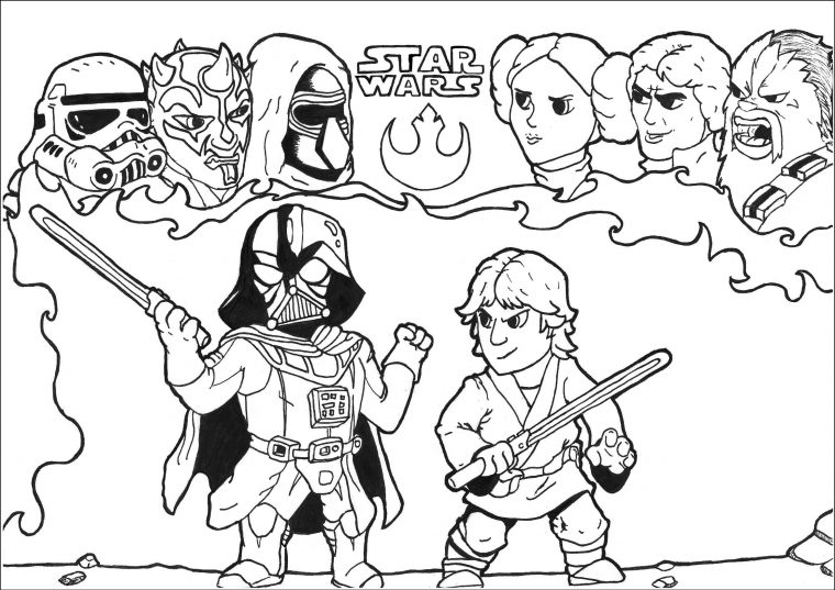 Star Wars Free To Color For Kids – Star Wars Kids Coloring intérieur Dessin A Colorier Star Wars Gratuit