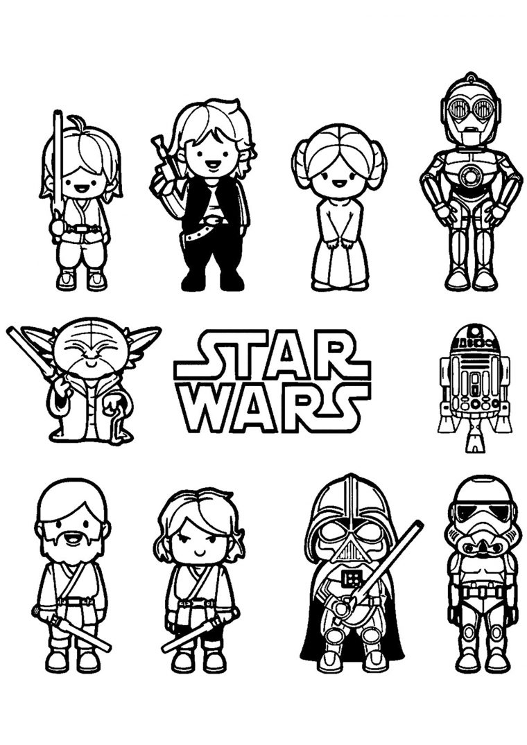 Star Wars Free To Color For Kids – Star Wars Kids Coloring intérieur Star Wars Dessin À Colorier