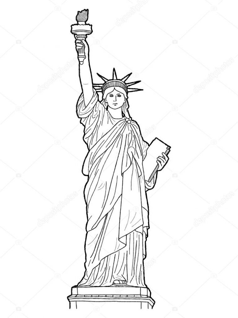 Statut De La Liberté — Photographie Lechieng.k.gmail à Statue De La Liberté Dessin