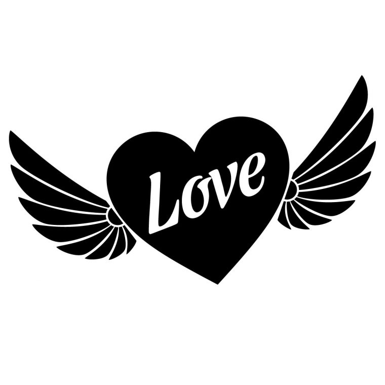Sticker Coeur Avec Ailes – Stickers Stickers Fêtes intérieur Dessin De Nounours Avec Un Coeur