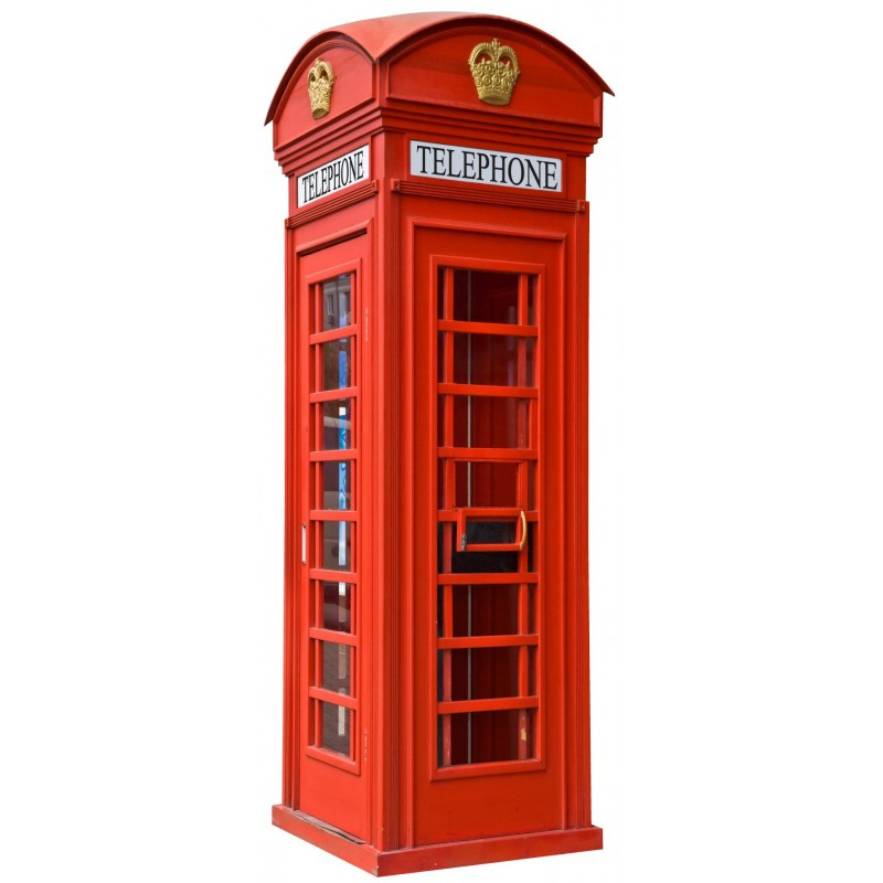Sticker Frigo Cabine Téléphonique Anglaise 70X170Cm - Art destiné Photo
