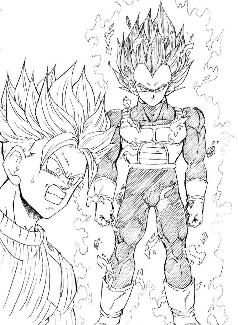 Goku And Vegeta Fusion Coloring Pages Coloring Pages serapportantà
