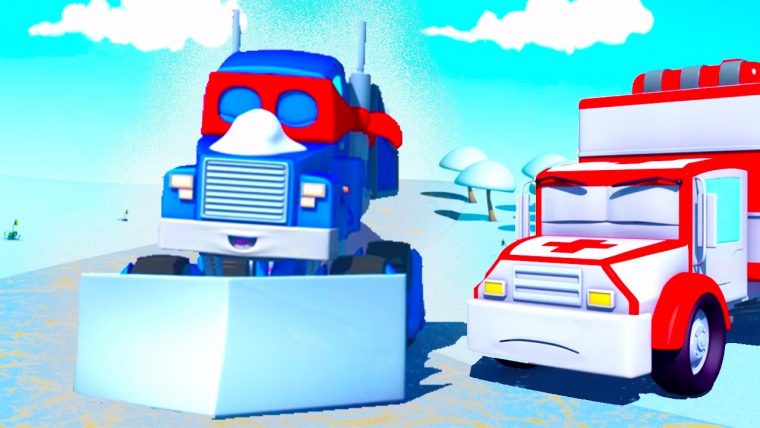 Super Truck 🚚 Et Le Chasse Neige ⛄ À Car City | Dessin tout Dessin Animé Lego City