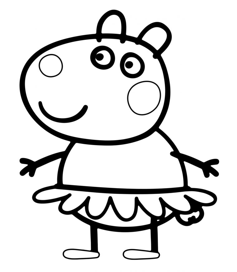 Suzy Sheep In Peppa Pig Coloring Page | Peppa Pig concernant Coloriage Peppa Pig