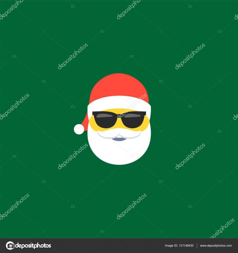 Symbole De Noël Père Noël Émoticônes Emoji — Image avec Symbole Noel