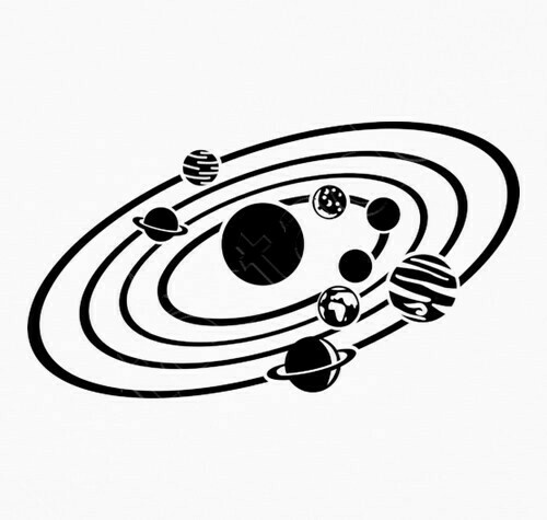 Tee-Shirt Système Solaire | Tostadora.fr concernant Systeme Solaire Dessin