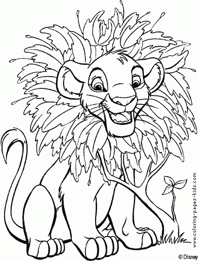 The Lion King Color Page, Disney Coloring Pages, Color pour Coloriage Roi Lion À Imprimer