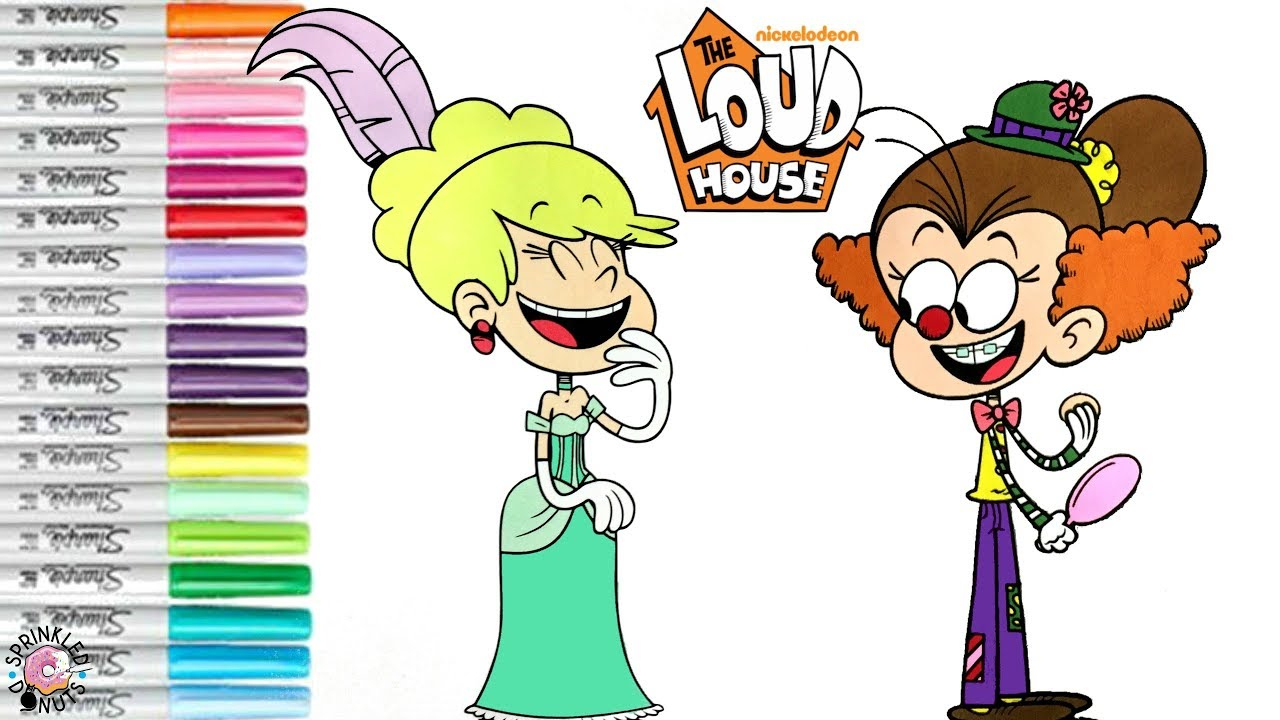 The Loud House Coloring Book Luan Loud Clown Leni Loud dedans Coloriage Bienvenue Chez Les Loud