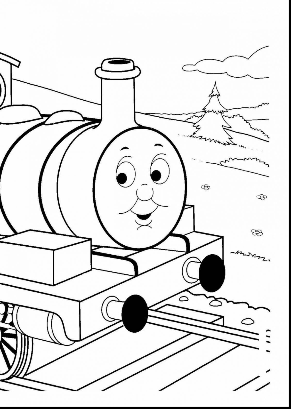 Dessin Animé Train Thomas - GreatestColoringBook.com