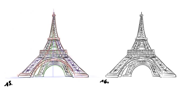 Tour Eiffel Dessin | Besttravels tout Tour Effel Dessin