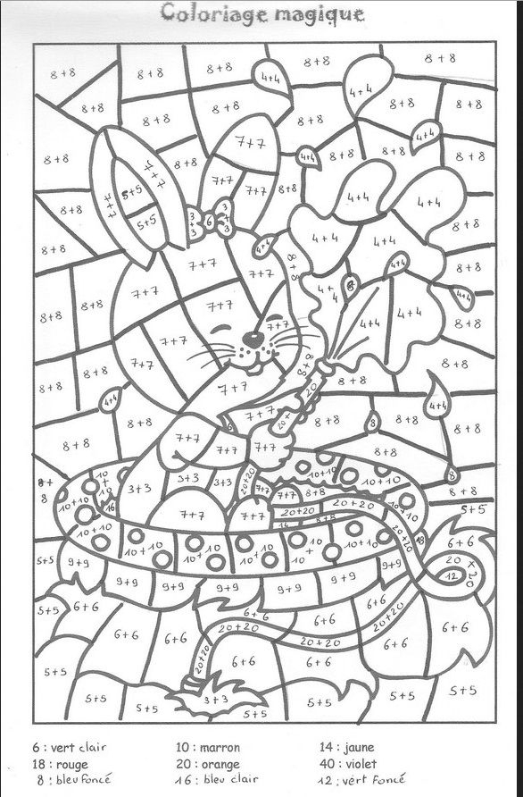 Très Nombreux Coloriages Magiques | Coloriage Magique Ce1 avec Coloriage Magique Ce1 Maths