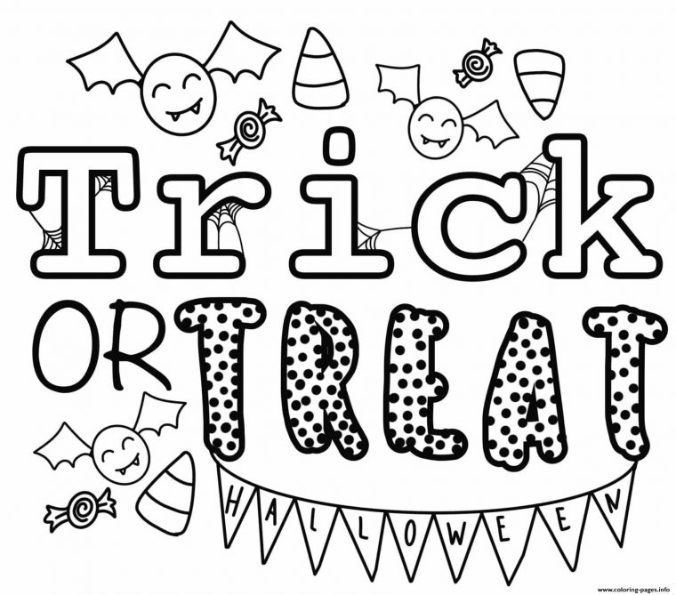 Trick Or Treat Halloween By Heather Hinson Coloring Pages destiné Trick Or Treat Coloring Book: Trick Or