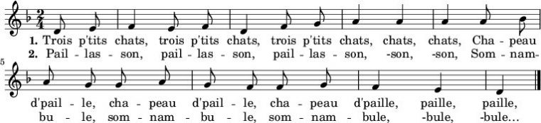 Trois Petits Chats – Les Paroles De La Chanson Sur Le Site encequiconcerne Parole Chanson 3 Petit Chat