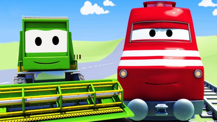 Troy Le Train Et La Moissonneuse Batteuse À Car City à Dessin Animé Train Thomas