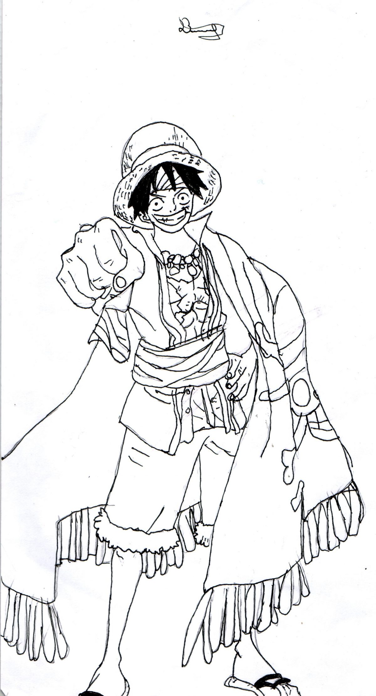 Coloriage One Piece Luffy Gear 5 - Serviratusc