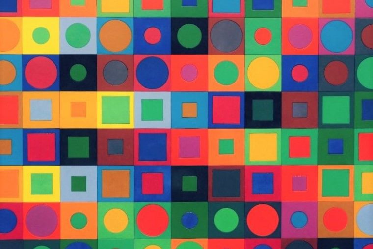 Vasarely En 10 Œuvres | Vasarély, Époque Géométrique Et tout Damier À Imprimer