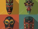 Vecteur Tribus Africaines Motif Homogène Avec Symbole D pour Dessin Masque Africain