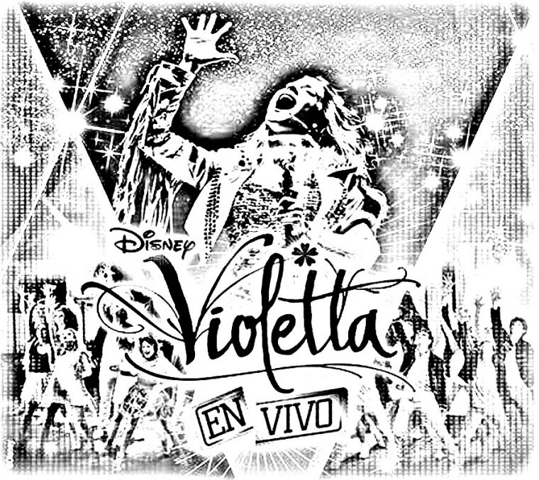 Violetta Affiche Live – Coloriage Violetta – Coloriages destiné Image Violetta A Colorier