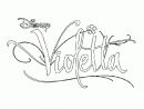 Violetta Disney 1 - Coloriage Violetta - Coloriages Pour dedans Dessin Violetta A Colorier