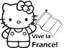 Vive La France Coloriage - Hello Kitty dedans Dessin Hello Kitty À Imprimer