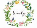 Watercolor Floral Wreath Clip Art-Wendy/Small Set encequiconcerne Couronne De Fleurs Dessin