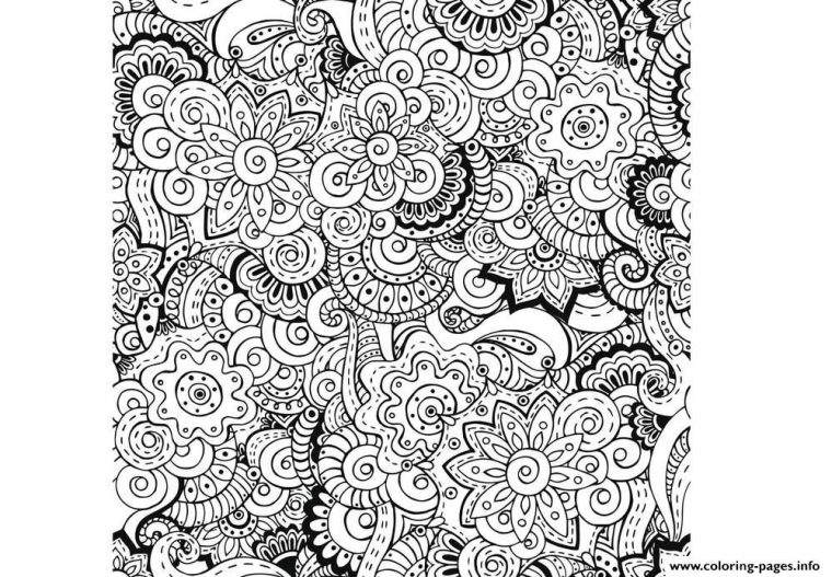 Zen Antistress Free Adult 23 Coloring Pages Printable concernant Coloriage Adulte Anti Stress