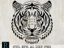 Zentangle Tiger Svg Mandala Tiger Svg Tiger For Cricut | Etsy dedans Mandalas De Tigres