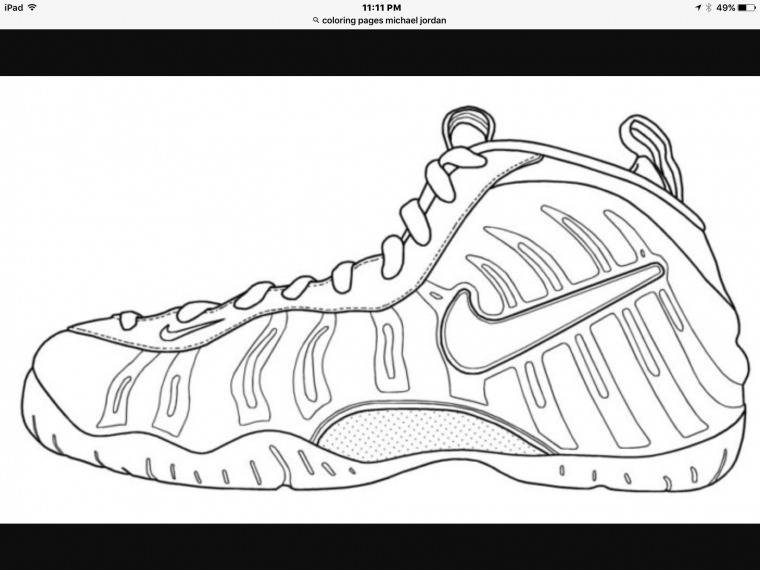 shoe coloring pages nike