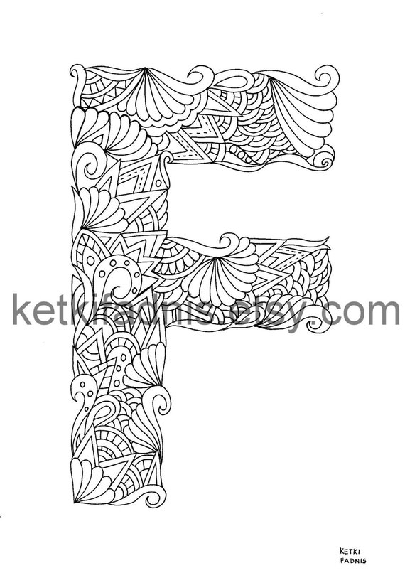 f coloring sheet
