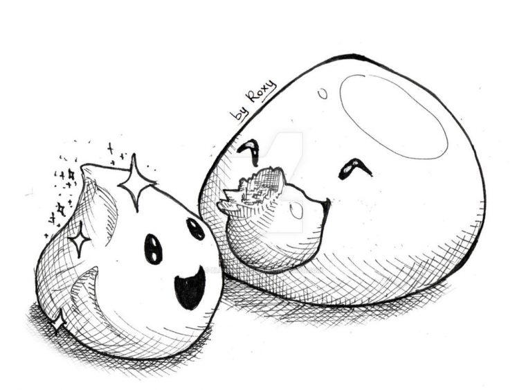 slime rancher coloring page
