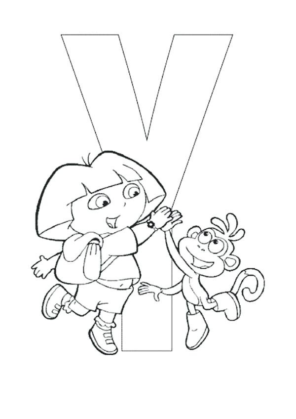 y coloring page