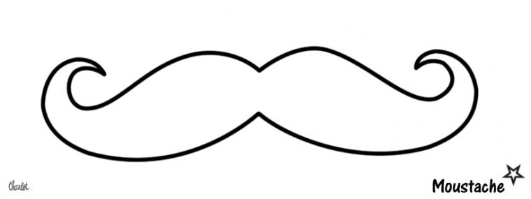 moustache dessin a imprimer