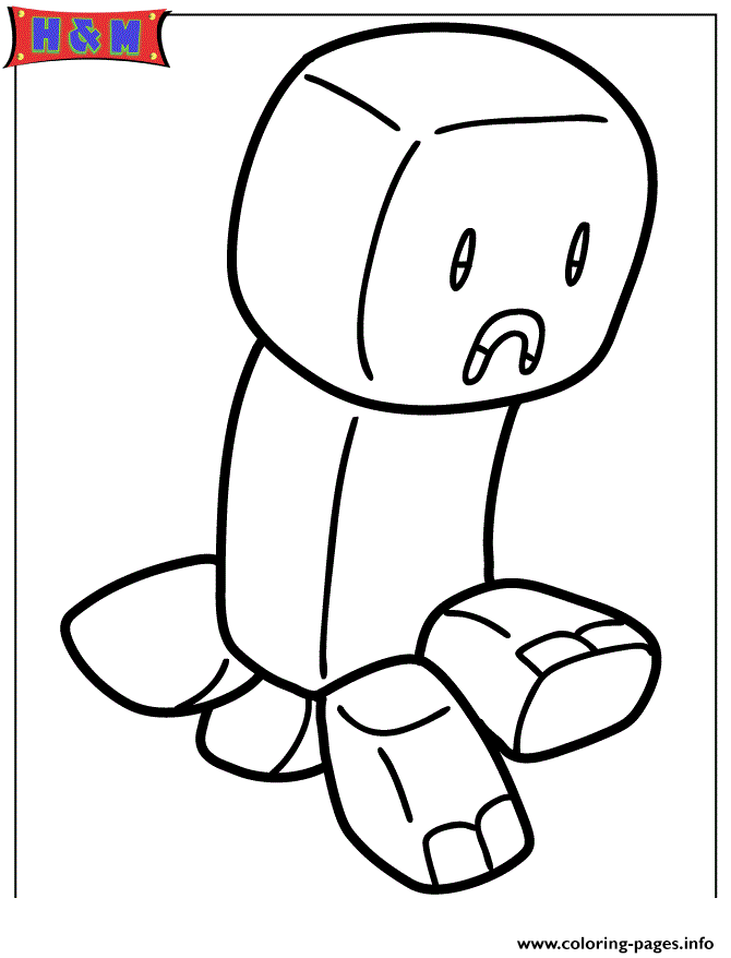 creeper minecraft coloring page creeper minecraft coloring page