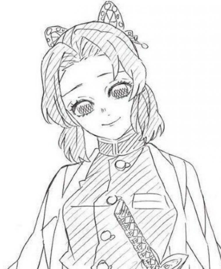 chibi demon slayer coloring pages