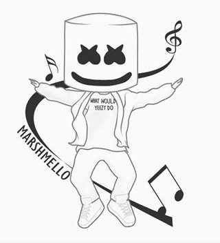 dj marshmello coloring pages dj marshmello coloring pages