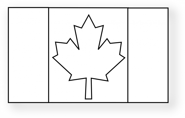canadian flag coloring page canadian flag coloring page