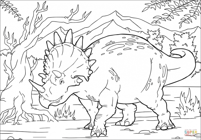dinosaur coloring pages triceratops dinosaur coloring pages triceratops