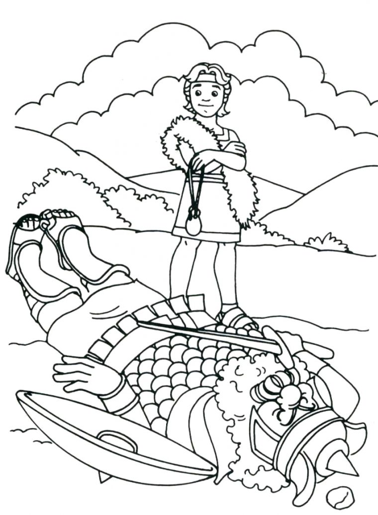 goliath coloring page