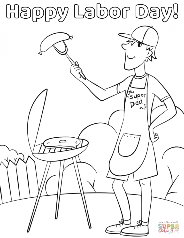 labor day coloring pages free printable
