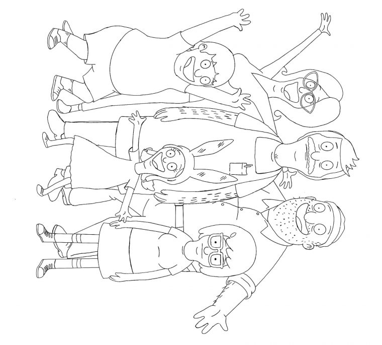 bobs burgers coloring page bobs burgers coloring page